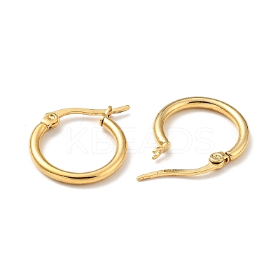 PVD Vacuum Plating 201 Stainless Steel Hoop Earrings for Women EJEW-G260-02D-G-1