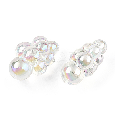 UV Plating Transparent Acrylic Beads X-PACR-T007-36-1