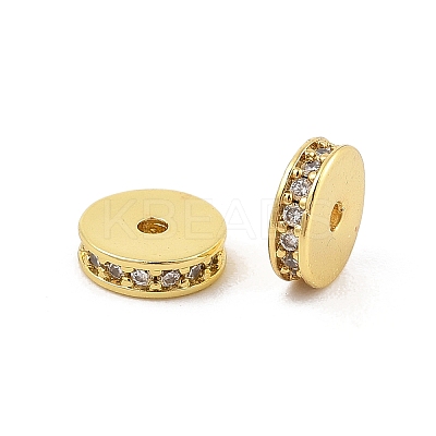 Rack Plating Brass Micro Pave Cubic Zirconia Beads KK-F879-16G-04-1
