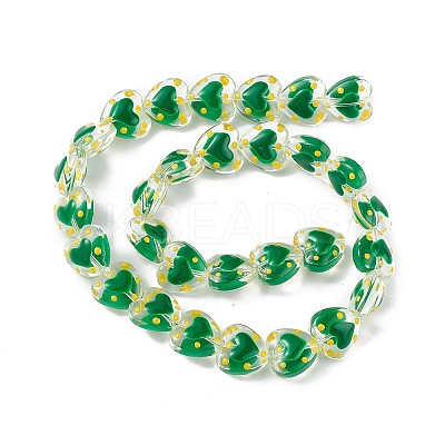 Transparent Glass Beads Strands LAMP-F029-04G-1