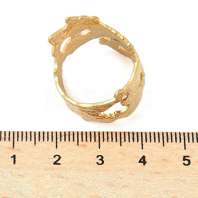 304 Stainless Steel Open Cuff Rings for Women LS-RJEW-U060-01I-G-1