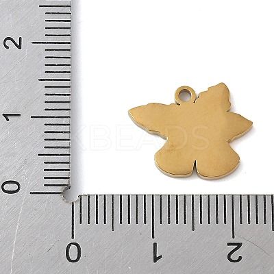 Christmas Themes 304 Stainless Steel Enamel Charms STAS-K312-04D-G-1