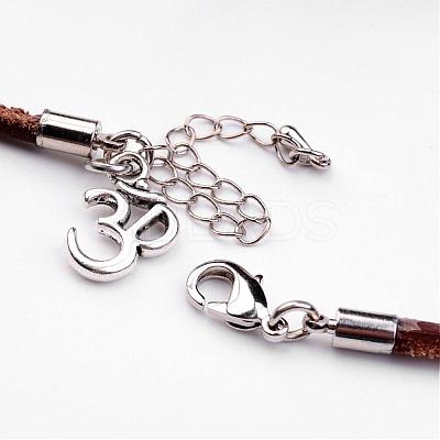 Three Loops Leather Wrap Bracelets BJEW-JB02516-1