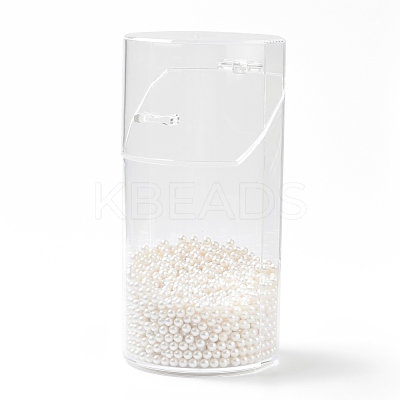 Flip Cover Column Plastic Pen Holder MRMJ-E010-03-1