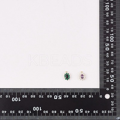 10Pcs Eco-Friendly Brass Micro Pave Cubic Zirconia Charms ZIRC-SZ0003-70-1