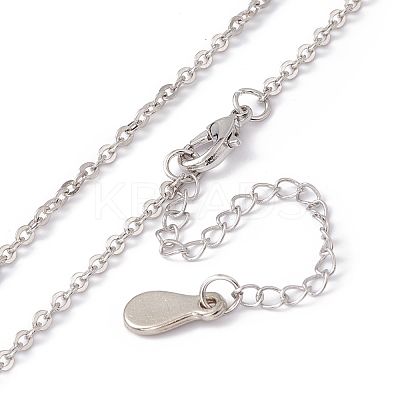 Sublimation Blank Aluminum Pendant Necklace NJEW-E020-02P-03-1