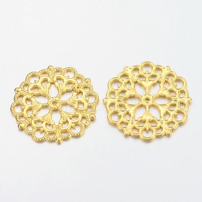 Tibetan Style Filigree Joiners Links LS-TIBE-A11623-G-FF-1