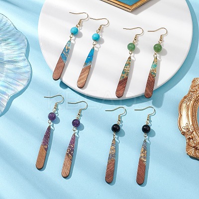 304 Stainless Steel Dangel Earrings EJEW-JE06029-S-1