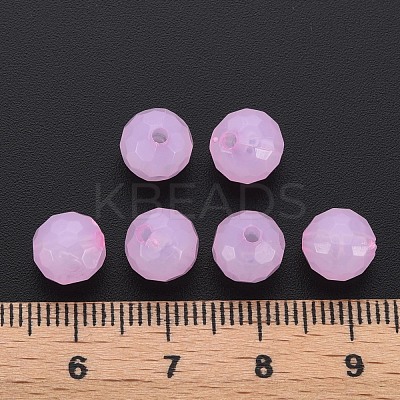 Transparent Acrylic Beads TACR-S154-62E-10-1