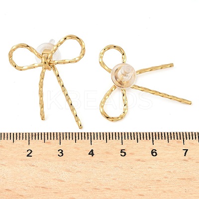 304 Stainless Steel Stud Earrrings EJEW-U065-01B-G-1