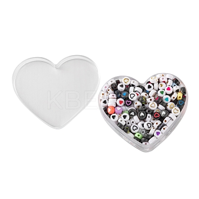 300Pcs 10 Style Opaque & Craft Style & Plating Acrylic Beads SACR-FS0001-05-1