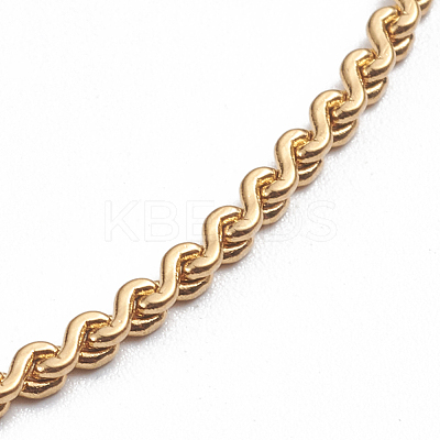 304 Stainless Steel Serpentine Chain Anklets AJEW-G024-04G-1