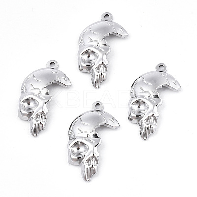 Non-Tarnish 201 Stainless Steel Pendants STAS-N098-064P-1