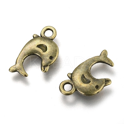Dolphin Tibetan Style Alloy Pendants LS-TIBEP-N008-25AB-NR-1