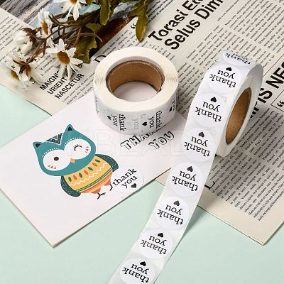 1 Inch Thank You Stickers DIY-G025-J04-1