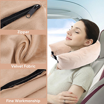 Velvet with Polyester Travel Pillowcase AJEW-WH20006-66D-1