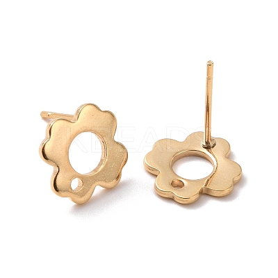 201 Stainless Steel Stud Earring Findings STAS-K241-07G-1