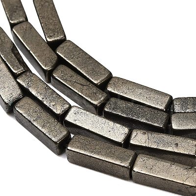 Natural Gold Pyrite/Golden Pyrite Beads Strands G-F833-I01-01-1