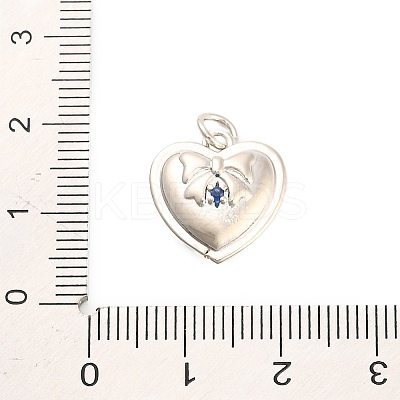 Brass Micro Pave Cubic Zirconia Pendants KK-H527-02A-P-1