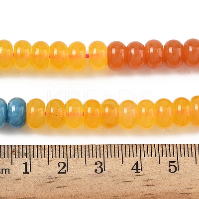 Gradient Color Natural White Jade Beads Strands G-NH0006-A06-01-1