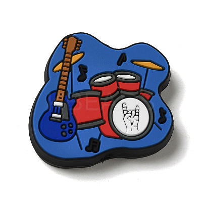 Musical Instruments Food Grade Silicone Focal Beads SIL-A006-15-1