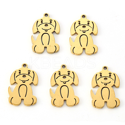 PVD Vacuum Plating 304 Stainless Steel Pendants STAS-N092-68G-1