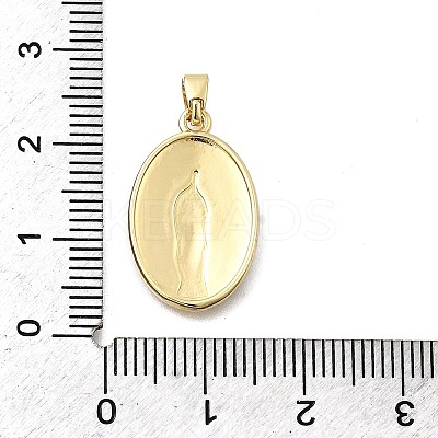 Brass Enamel Pendants KK-P336-05G-1
