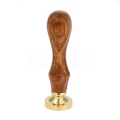 Brass Retro Wax Sealing Stamp AJEW-F045-C02-1