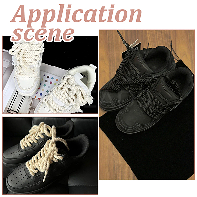 4 Pairs Cotton Shoelaces FIND-FH0012-04D-1
