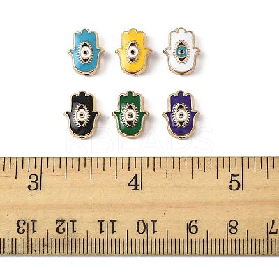 30Pcs Alloy Enamel Beads ENAM-FS0003-56-1