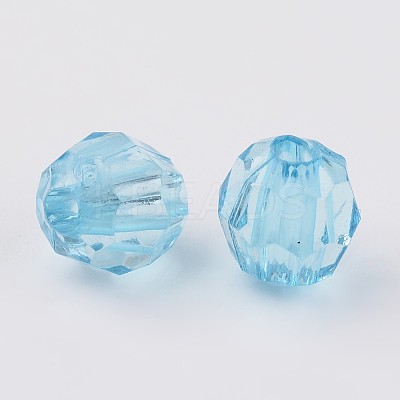 Transparent Acrylic Beads X-DB8mmC-28-1