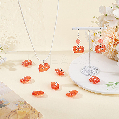 10Pcs Glass Enamel Beads LAMP-PA0001-44A-1