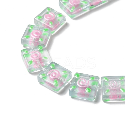 Transparent Glass Beads Strands LAMP-K037-11G-1