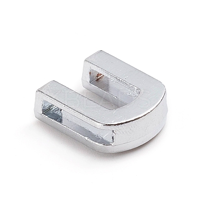 Alloy Slide Charms ALRI-WH0005-09U-P-1