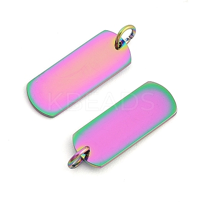304 Stainless Steel Pendants Ion Plating(IP) LS-STAS-I311-30RC-1