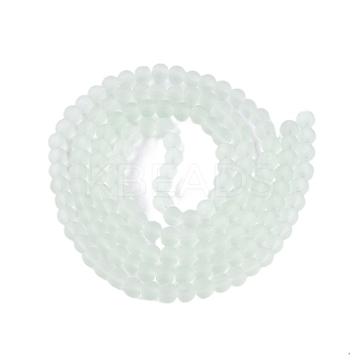Baking Paint Transparent Glass Bead Strands GLAA-S031-8mm-29-1