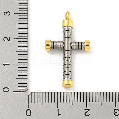 Ion Plating(IP) 304 Stainless Steel Pendants STAS-F307-06G-1