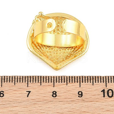 Ocean Brass Cuff Open Rings KK-CBA5A76-04G-03-1