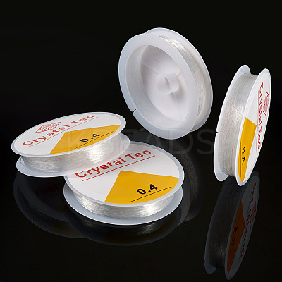 4 Rolls Round Crystal Elastic Stretch Thread EW-TA0001-09A-1