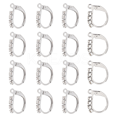 16Pcs 304 Stainless Steel Leverback Earring Findings STAS-UN0041-59-1