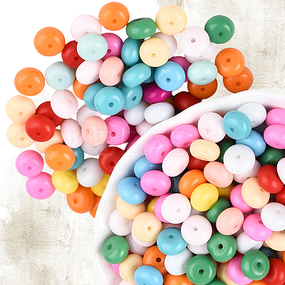 200Pcs Opaque Baking Paint Glass Seed Beads SEED-PA0001-01F-1