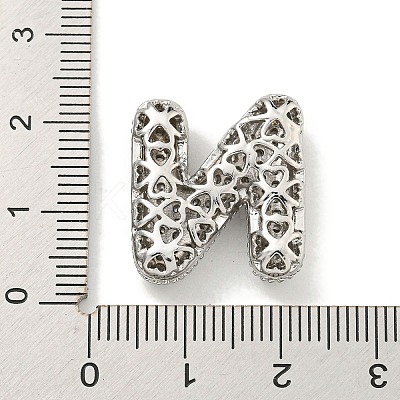 Platinum Plated Brass Micro Pave Cubic Zirconia Pendants KK-L073-001P-N-1