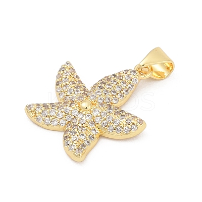 Brass Micro Pave Cubic Zirconia Pendants KK-D317-074G-1