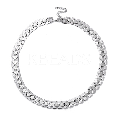 Non-Tarnish 304 Stainless Steel Link Chain Necklaces NJEW-Q340-09P-1
