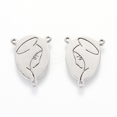 Tarnish Resistant 201 Stainless Steel Links connectors LS-STAS-R090-02P-1