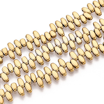 Electroplated Synthetic Non-magnetic Hematite Beads Strands G-T139-65B-1