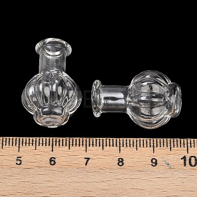 Transparent Glass Beads Containers GLAA-G123-05-1