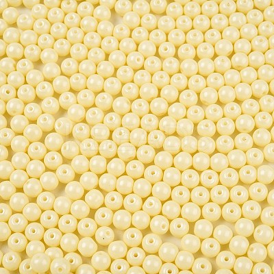 Opaque Baking Paint Glass Beads DGLA-T004-02C-1