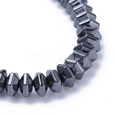 Non-magnetic Synthetic Hematite Stretch Bracelets BJEW-F376-02-1