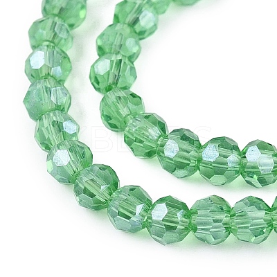 Electroplate Transparent Glass Beads Strands EGLA-A035-T3mm-A21-1
